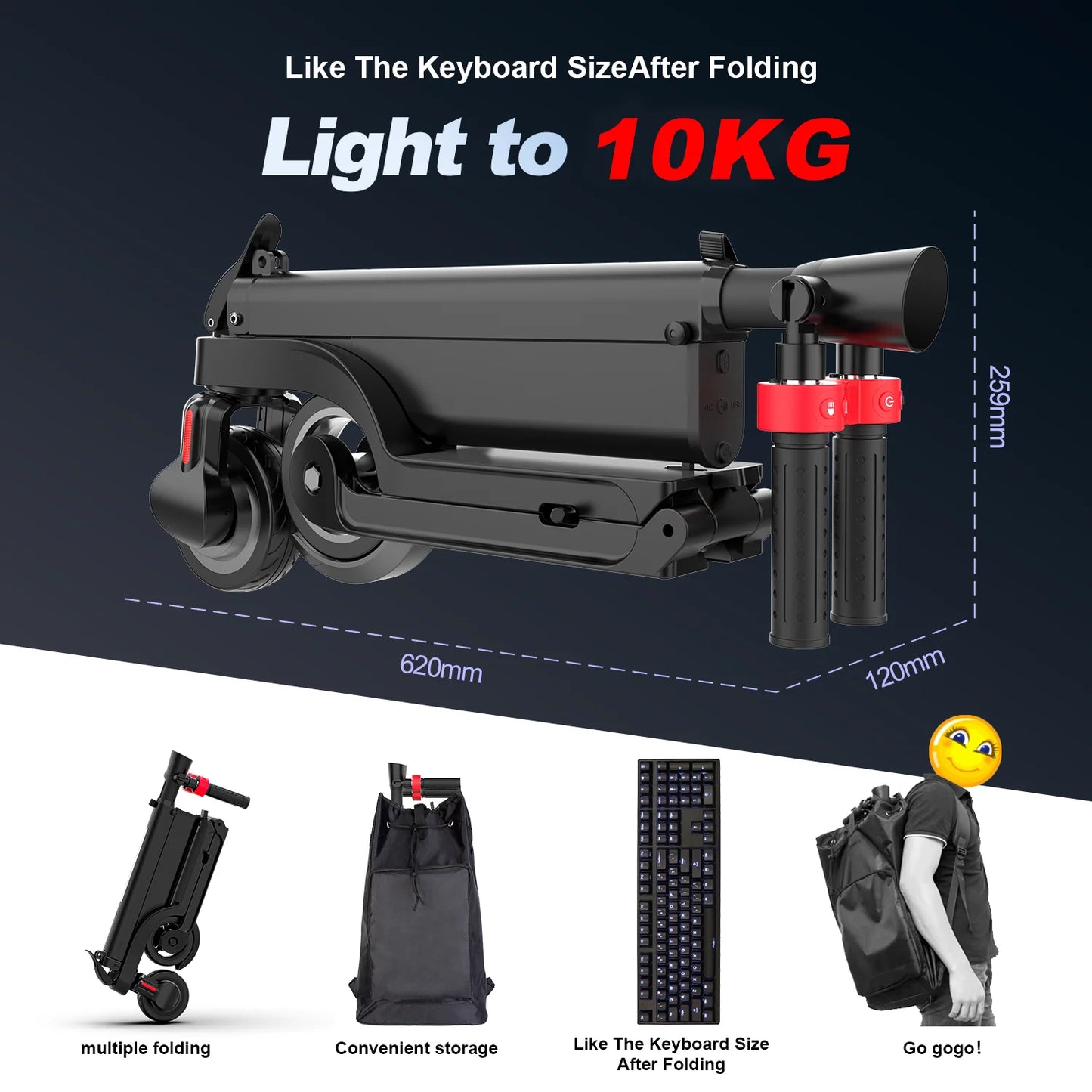 Scooter Eléctrico Plegable HX